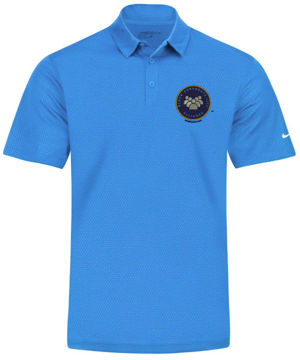 Black Corporate Life Nike Golf Shirt – Medium Blue